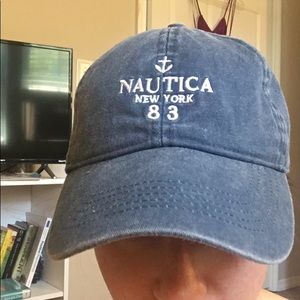 Washed out blue Nautica baseball cap